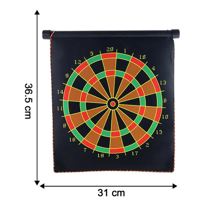 Magnetic Roll-up Dartboard Game - (12-inch Set)