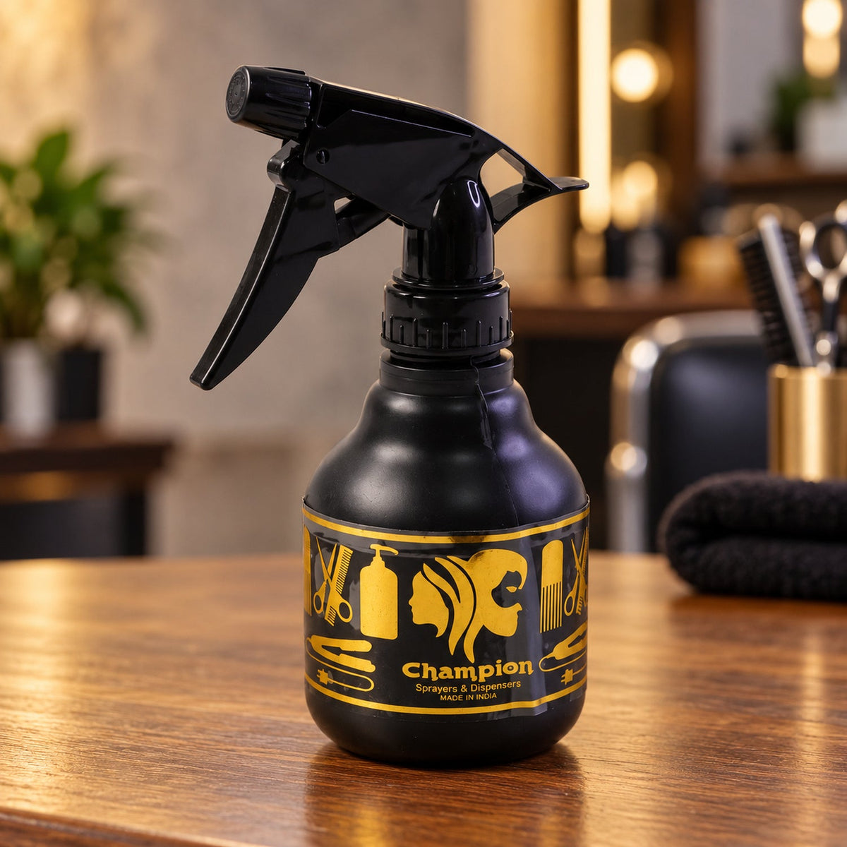 Refillable Salon Water Spray Bottle With Adjustable Nozzle For Hair Styling (1 Pc 250 Ml)