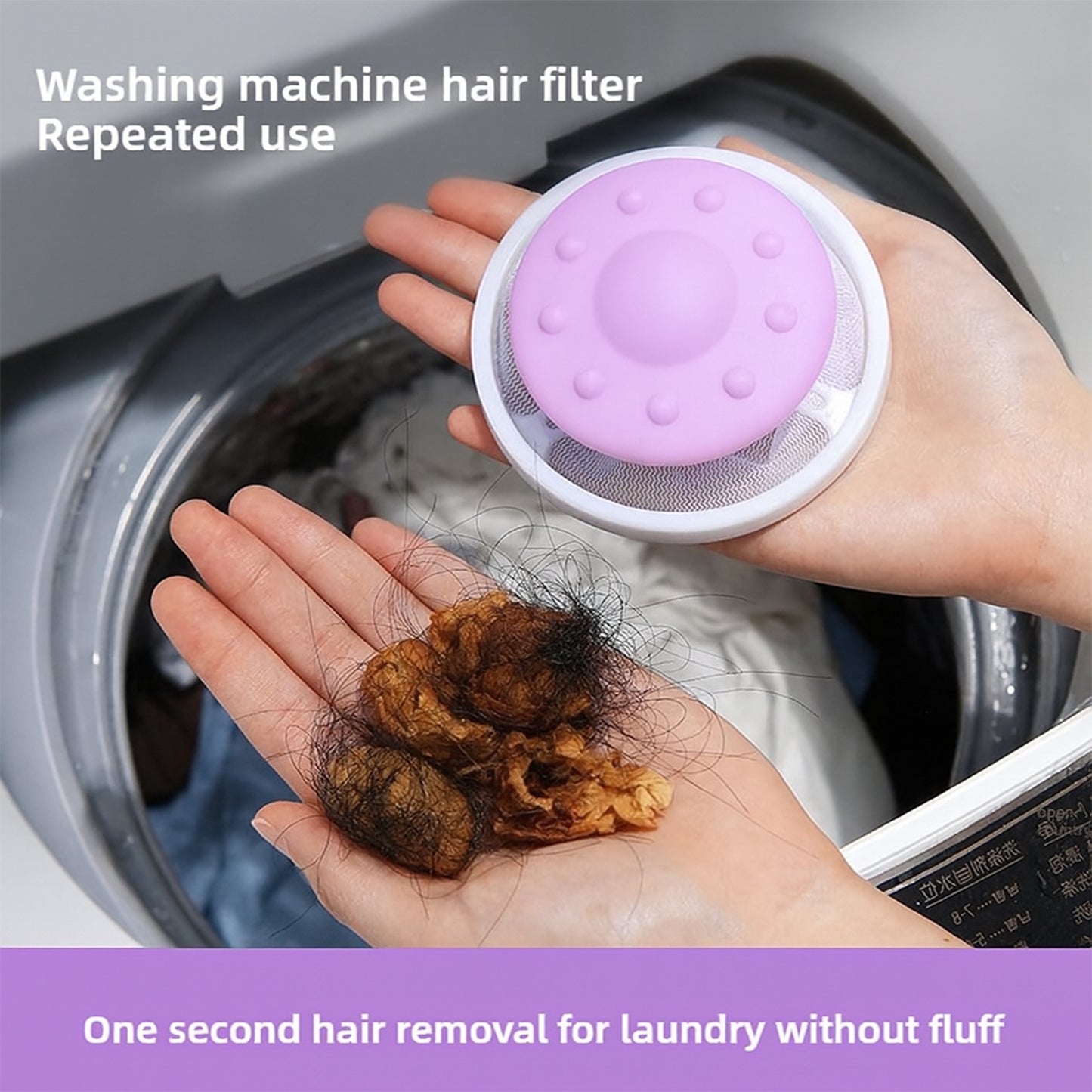 Floating Washing Machine Lint Mesh Filter Bag – Reusable Hair and Lint Catcher Net for Automatic Washing Machines (1 Pc)