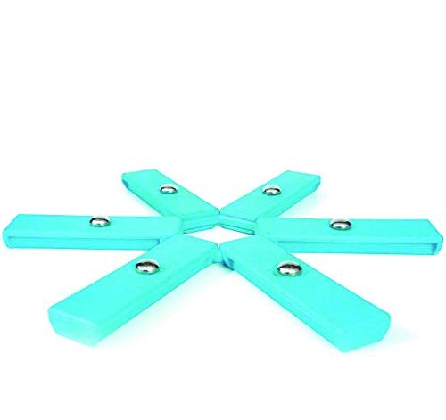 Foldable Non Slip Heat Resistant Kitchen Hot Mat Silicone Trivet Pot Holder Expandable Hot Pad for Hot Pots Pans Bowls and Kitchen Counter Protection (1 Pc)