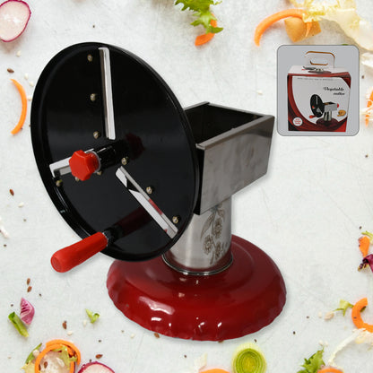 Stainless Steel Potato Chips Maker and Vegetable Slicer – Manual Wafer Cutter with Hardened Stainless Steel Blade for Potatoes, Fruits and Vegetables