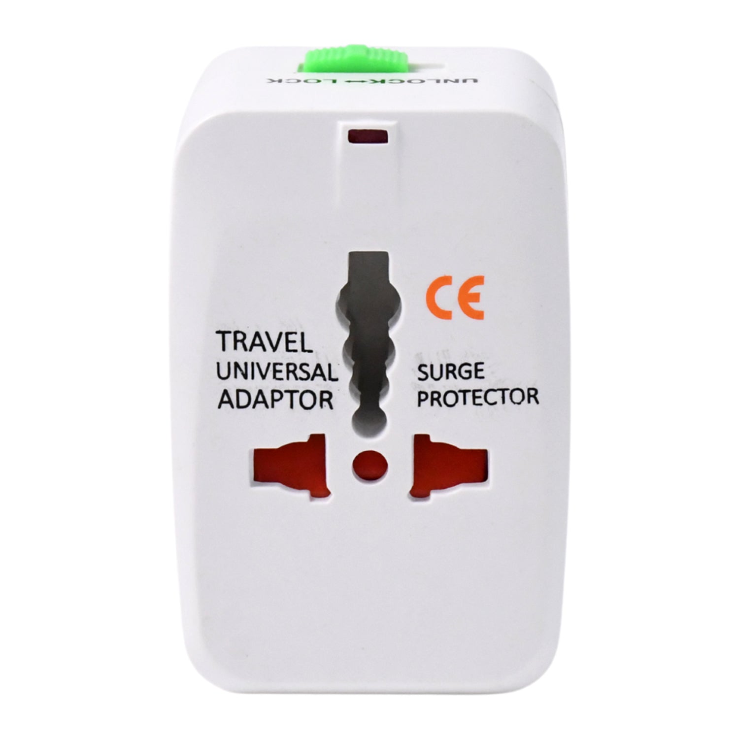 Universal Travel Adapter with Dual USB Charger Ports International All in One Multi Plug Adapter for Travel Home Office and Business Trips (1 Pc)