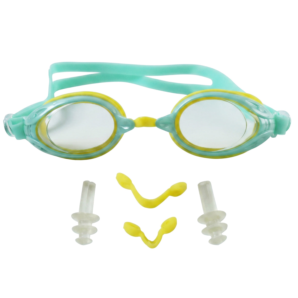 Kids Dual Colour Swimming Goggles with Anti-Fog Lenses and Adjustable Strap for Pool Activities