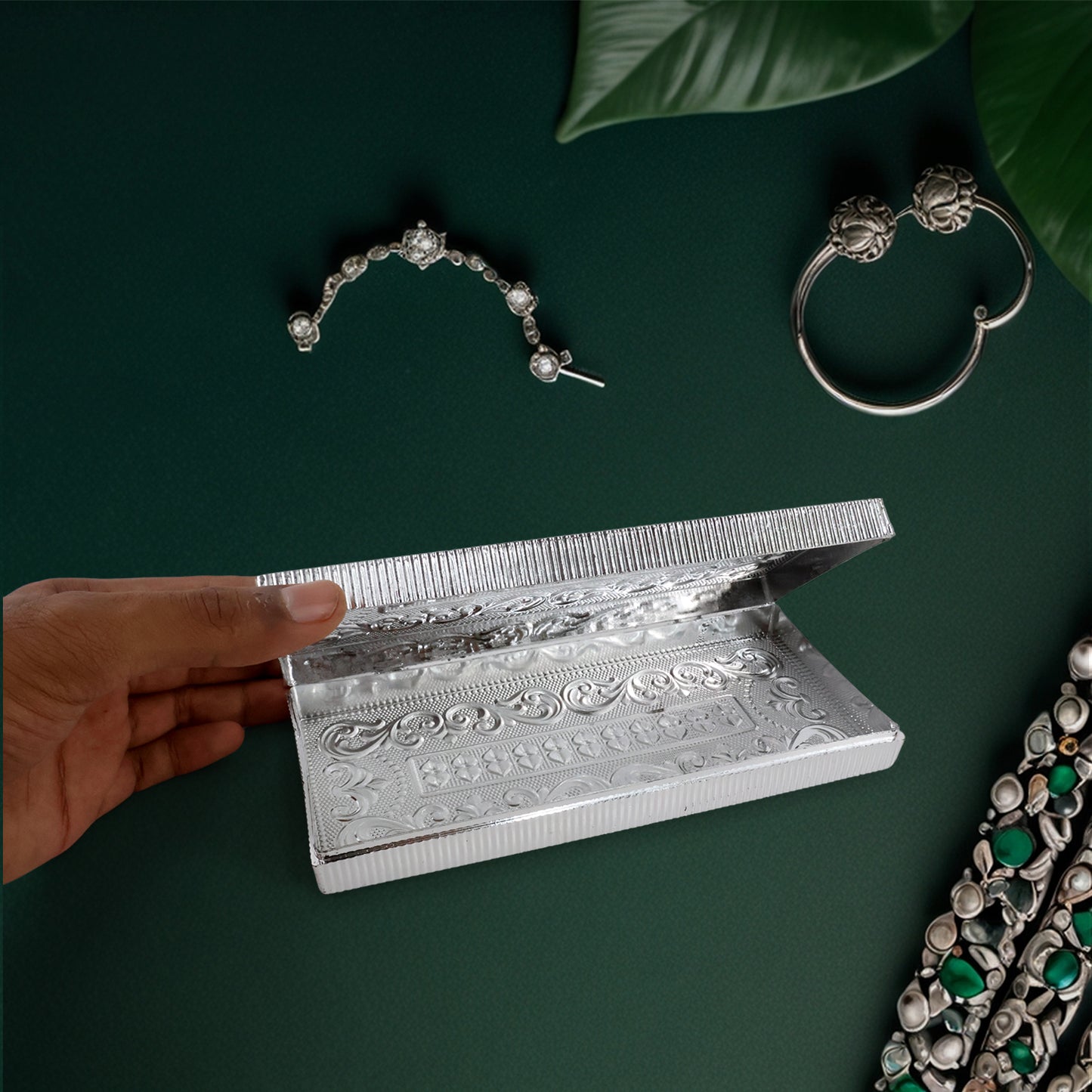 Multipurpose Decorative Shagun Cash Box for Money Gifts Jewellery and Envelopes Rectangular Designer Gift Box 20x9 cm
