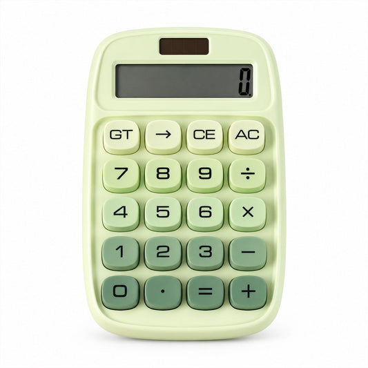 Mechanical Switch Desktop Calculator with Large Tactile Keys and Wide LCD Display for Office, Home and Study