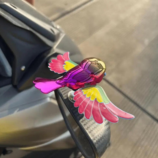 Wind Flying Bird Dashboard Decoration for Car & Motorcycle – Colorful Motion Decorative Toy (1 Pc)