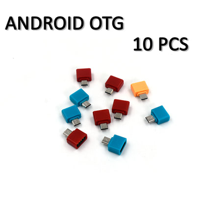 Type-C OTG Adapter and Micro USB OTG Adapter Combo USB 2.0 Fast Charging Data Transfer Plug and Play Pack of 20
