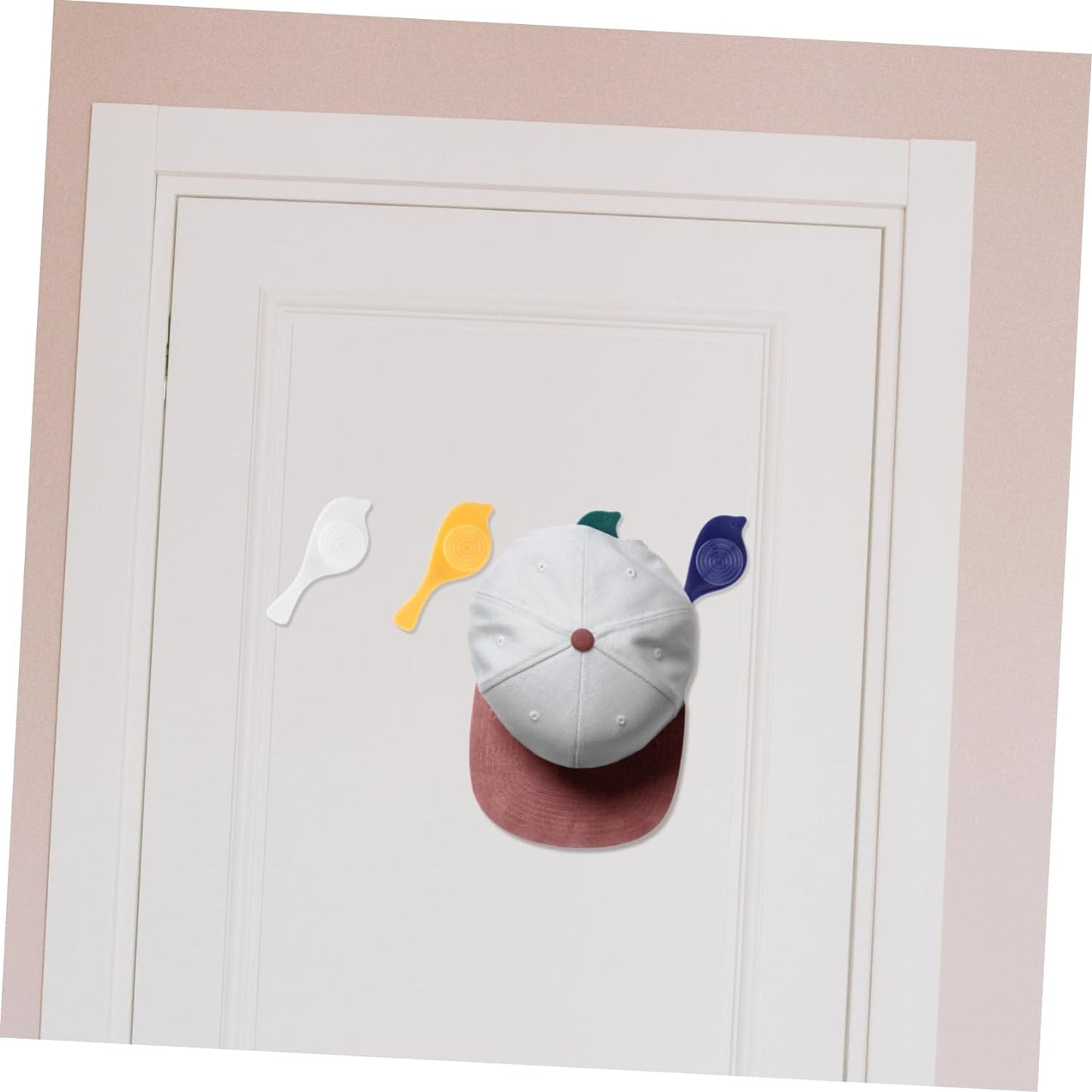 Bird Shape Self Adhesive Wall Hooks | Decorative No Drill Towel, Coat, Hat and Key Holder Hooks for Bathroom, Kitchen, Bedroom and Office | 4 Piece Set