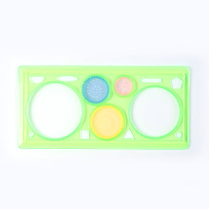Design Ruler Spirograph Geometry Stencil Set with Interlocking Gears for Pattern Drawing Craft and School Projects (1 Set)