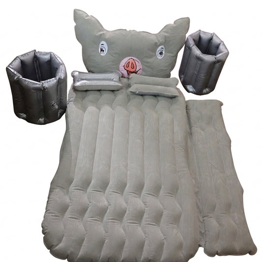 Car Air Mattress Bed Set Inflatable Back Seat Travel Bed with Electric Pump Pillows and Cushions for Car Camping Road Trips (1 Set)