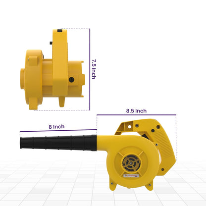 Amber 550W High Power Electric Dust Cleaning Air Blower Multipurpose Handheld Blower for Computer, Home, Office, Garden, Workshop and Industrial Use