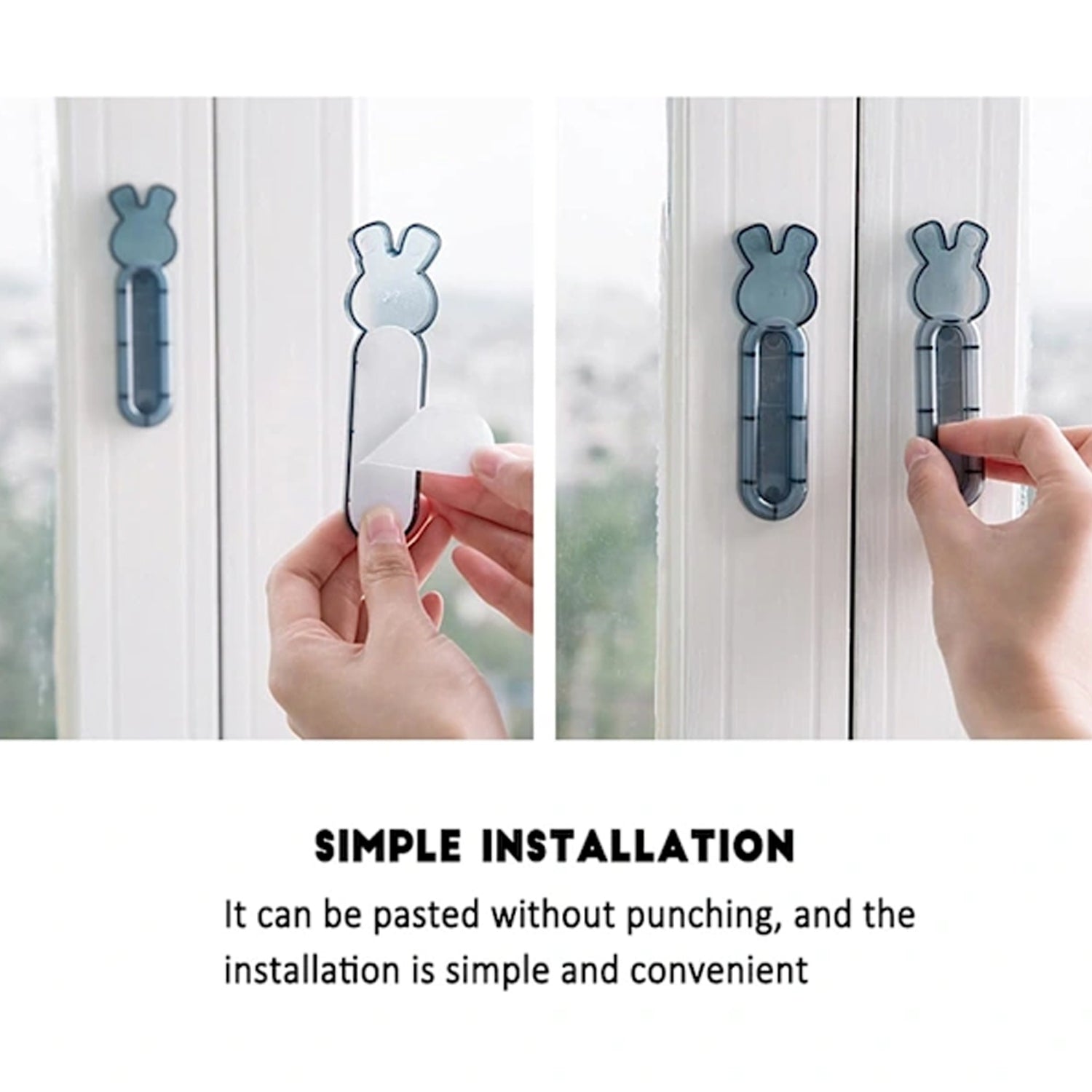 Self Stick Push Pull Helper – Instant Cabinet Knobs and Drawer Auxiliary Handle – Stick On Handles for Kitchen Cabinets, Sliding Doors, Windows, Wardrobes and Drawers – Strong Adhesive, No Drill, Reusable (2 Pc)