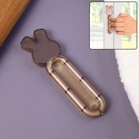 Self Stick Push Pull Helper Stick On Cabinet Handle and Drawer Knob for Kitchen Cabinets, Sliding Doors, Windows, Wardrobes and Drawers | 1 Pc
