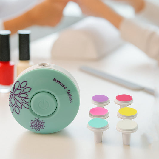 Baby Electric Manicure & Nail Care Set | One-Touch Nail Buffer, Nail Polisher & Portable Electric Nail Grooming Kit with Interchangeable Heads for At-Home Manicure & Pedicure (1 Set)