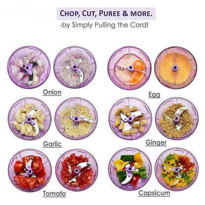 Premium Push Chopper 1100 ML – Manual Vegetable & Fruit Chopper with Easy Press Action (1 Pc)