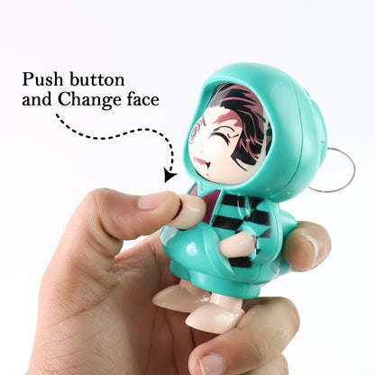 Cartoon Character Design Cute Action Figure Keychain (Mix  Design  1 Pc)