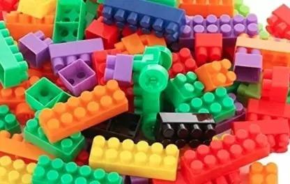 Kids Building Blocks Set with Storage Bag – Approx. 100 Pieces Educational Construction Toy for Boys and Girls Age 3 Plus