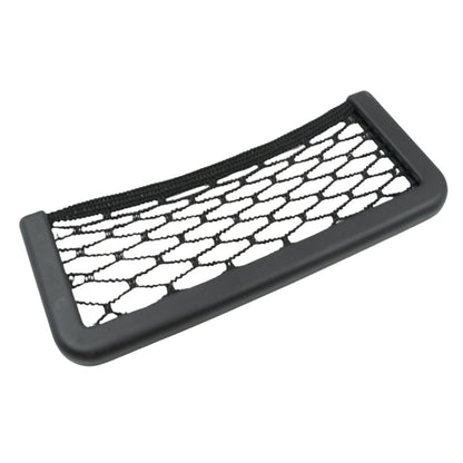Car Seat Side Mesh Storage Pocket Organizer with Strong Adhesive | Elastic Car Net Bag for Mobile Phone, Wallet, Cards and Small Accessories (1 Pc)