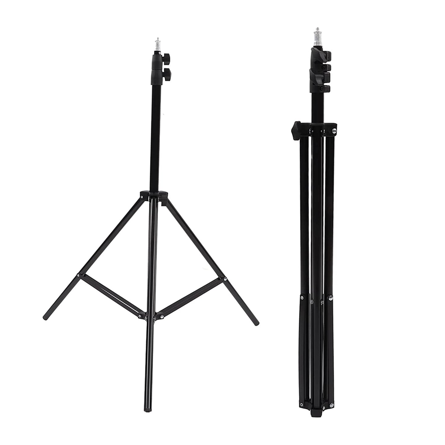 Professional Aluminum Tripod Stand with 3-Way Pan Head and Mobile Holder for DSLR Cameras, Smartphones and Low Angle Photography