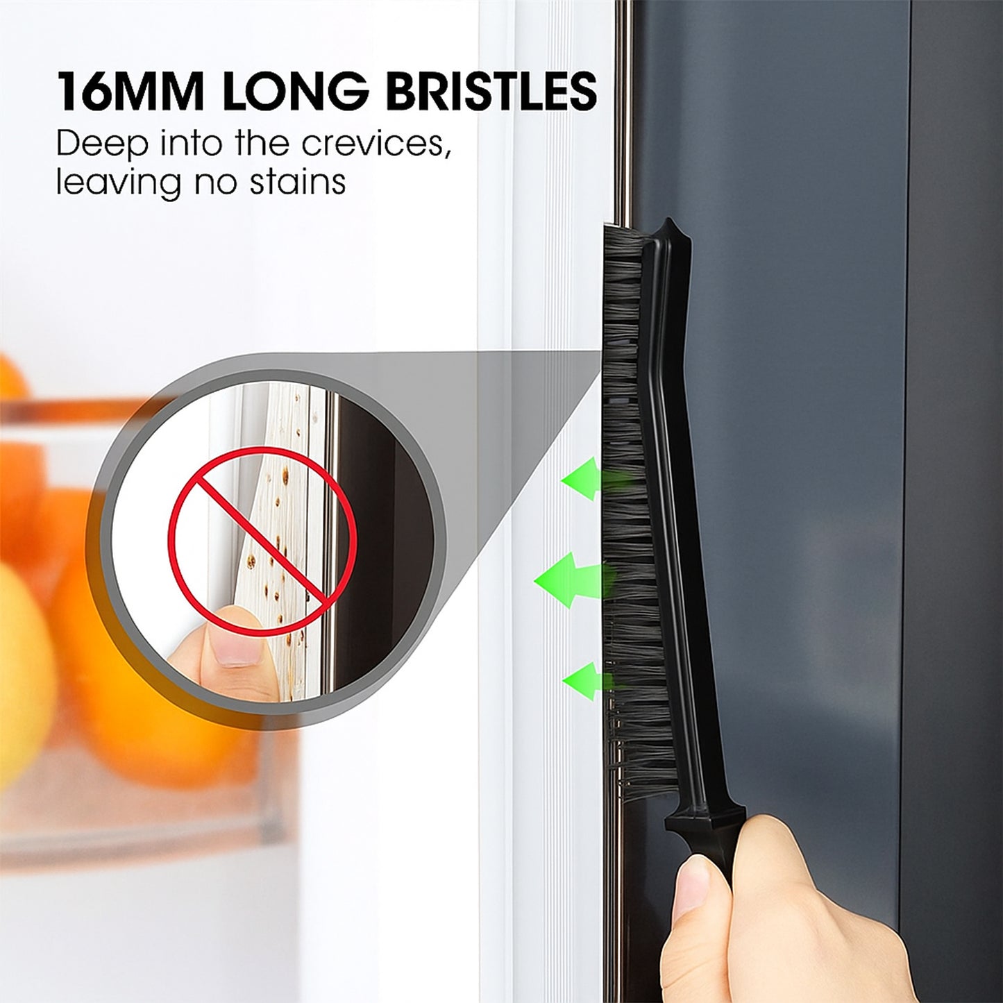 2-Piece Long Handle Corner Cleaning Brush Set | Deep Cleaning Brush for Tile Joints, Floor Edges &amp; Hard-to-Reach Areas