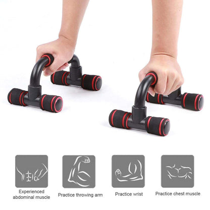Heavy Duty Push Up Bars Stand for Home Workout Non Slip Handles and Sturdy Base for Chest Arm Shoulder and Core Training (Set of 2 Pcs)