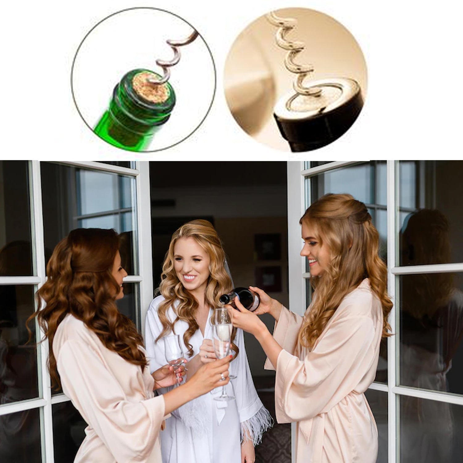 Waiter Wine Corkscrew Bottle & Beer Cap Opener – Premium Manual Wing Style Opener for Bar, Restaurant & Home Use