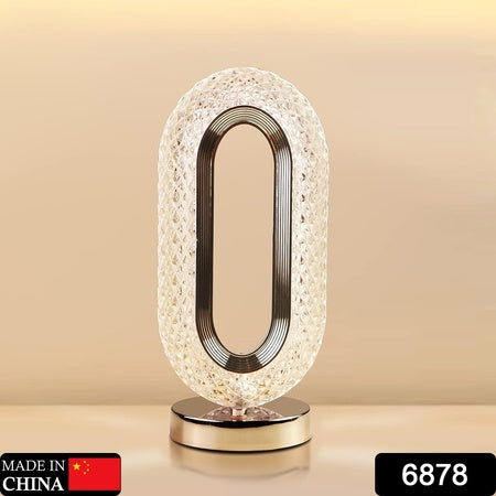 Touch Control Crystal Table Desk Lamp 3-way Dimmable Light