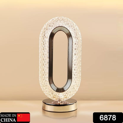 Touch Control Crystal Table Desk Lamp 3-way Dimmable Light