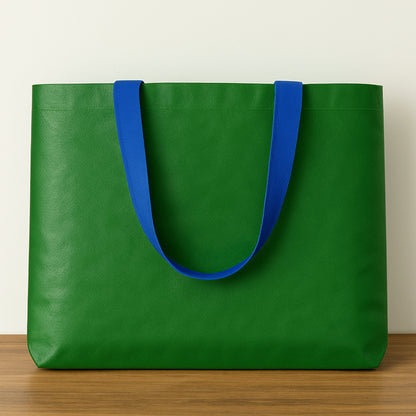 Eco-Friendly Large Reusable Shopping Tote Bag 62 x 44 cm with Strong Shoulder Straps for Grocery, Vegetables, Fruits and Daily Essentials