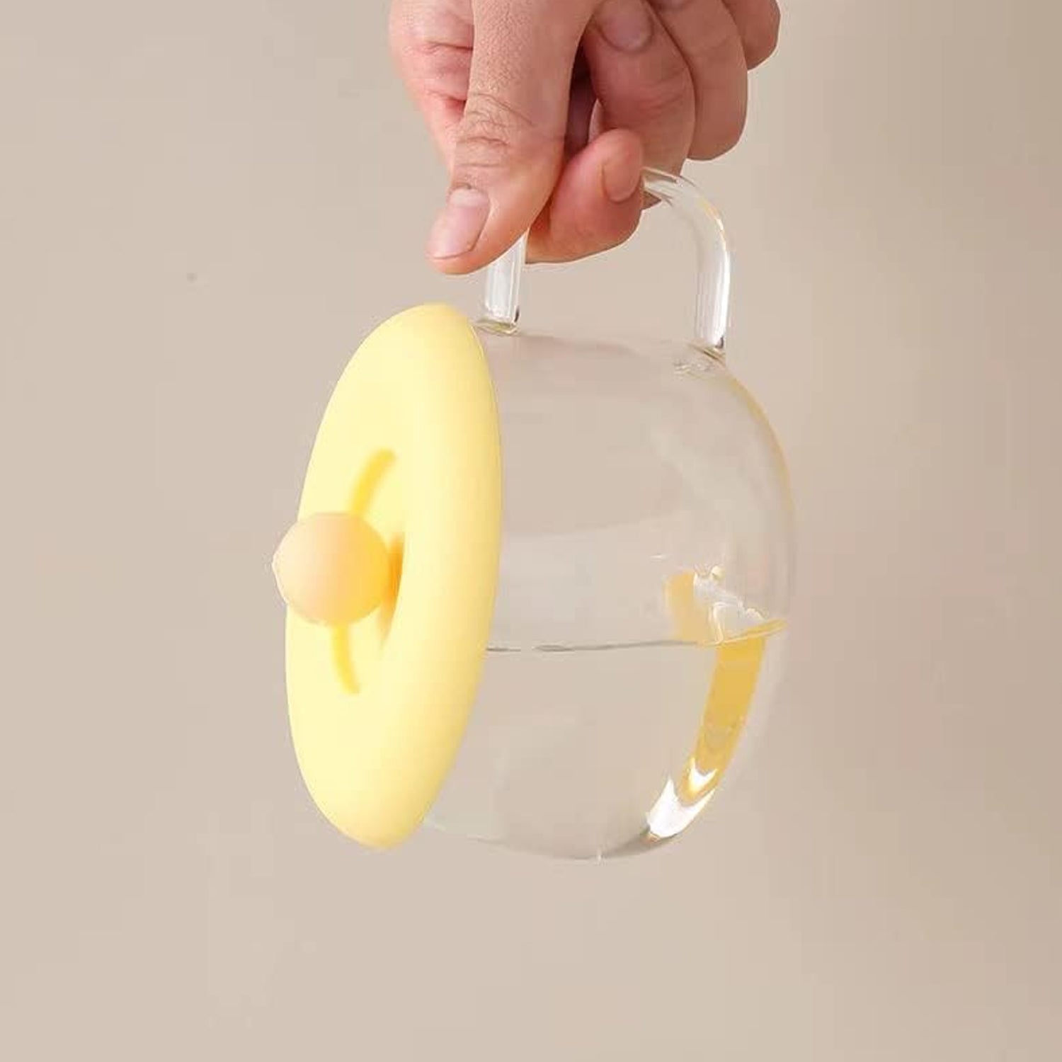 Cup /Mug Lid Dust Proof Silicone Rubber Airtight Seal Food Grade for Mug, Tea Cup and Coffee Cup (Cup and Spoon Not Included) Only Lid / 1 Pc