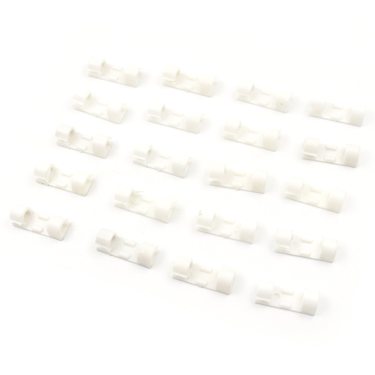 Self Adhesive Cable Clips Wire Organizer Cord Holder Strong Adhesive Cable Management Clips for USB Charging Cables TV Wires Office Home and Car (20 Pcs)