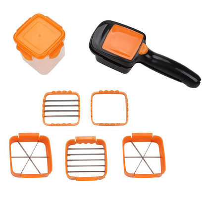 5 In 1 Nicer Dicer Vegetable and Fruit Cutter Slicer Chopper and Shredder Multipurpose Kitchen Tool Pack of 1