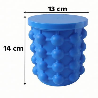 Round Ball Ice Cube Tray with Lid, 21 Grid Spherical Ice Mold for Freezer, Ice Balls, Juice Cubes, Chocolate, Jelly &amp; Candy Making (1 Pc)
