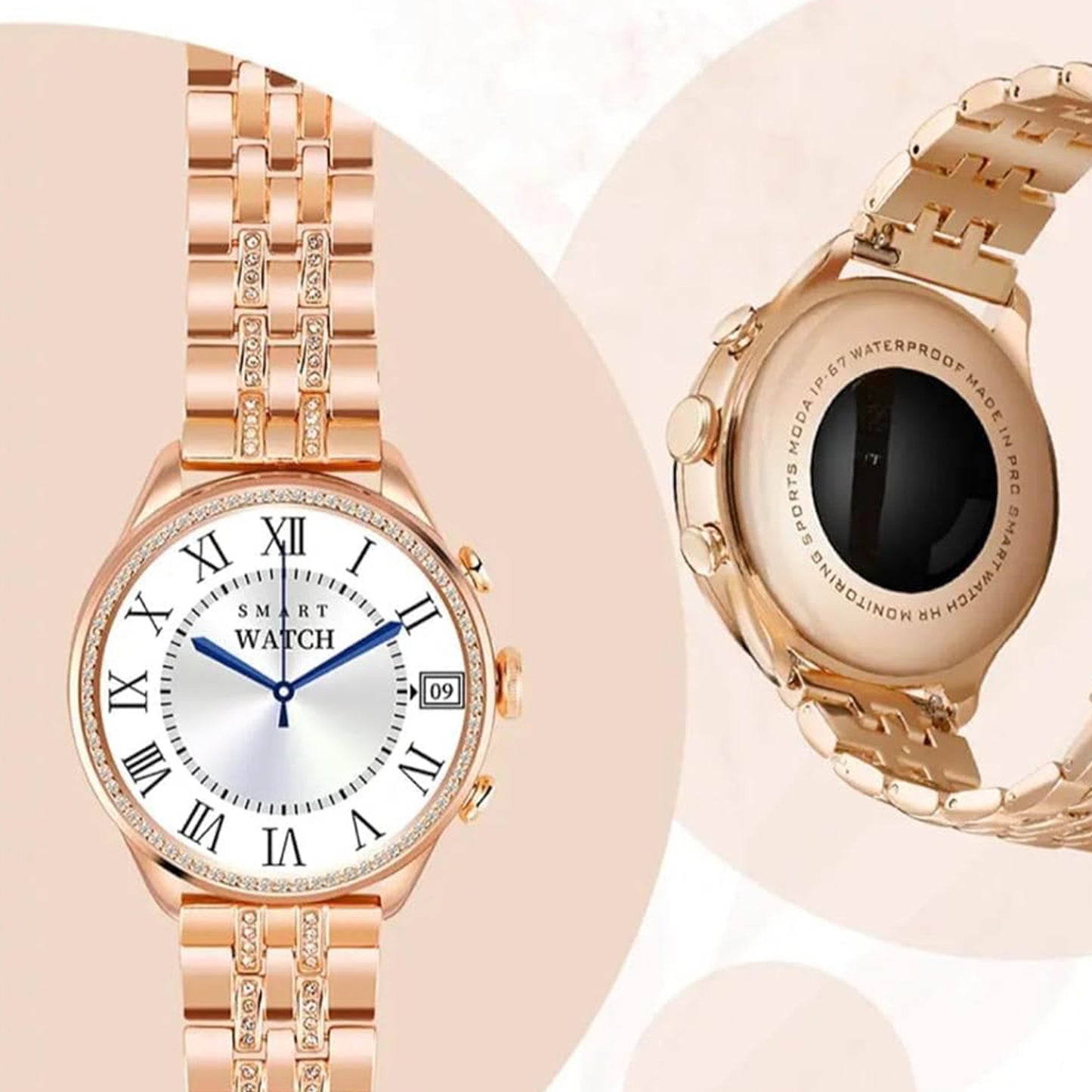 Gen 9 Diamond Strap Latest Edition Smartwatch HD Display with 2 Straps (1 Set)