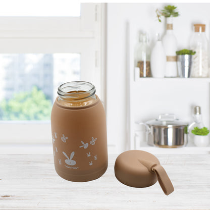 Cute Bunny Water Bottle for Kids – 330ml | Insulated Sipper Bottle (Rabbit Print) Adorable design. Safe sipping. Happy hydration for kids