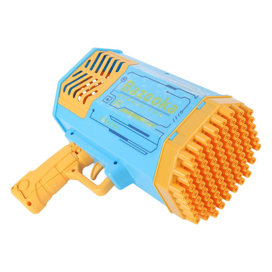 Big Rechargeable Powerful Bubble Gun with 69 Holes – Rocket Boom Bubble Blower Toy for Kids & Adults