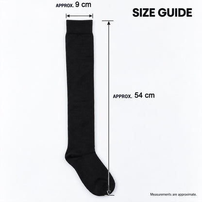 Long Soft Stretchable Over Knee Socks For Everyday Casual Wear And Style (2 Pair)