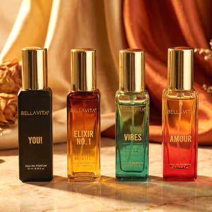 Bellavita Premium All Star Perfume Gift Set - 4 Pc 20 ML Each