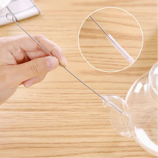 Stainless Steel Straw Cleaning Brush Drinking Pipe (20 Cm 1 Pc)