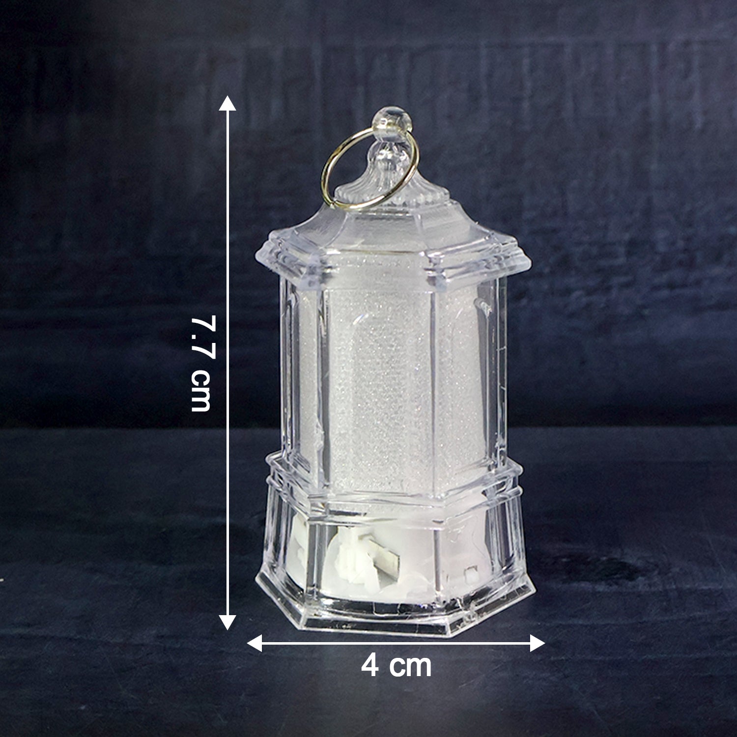 Set of 6 LED Hanging Lantern Style Decorative Flameless Candles Battery Operated Warm White Lamps for Home Decor Festivals Weddings Parties and Mandir Decoration