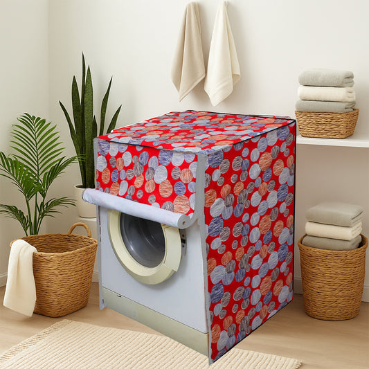 Waterproof Washing Machine Cover 82 x 60 Cm Dustproof Protective Cover for Front and Top Load Machines with Full Zipper (1 Pc)