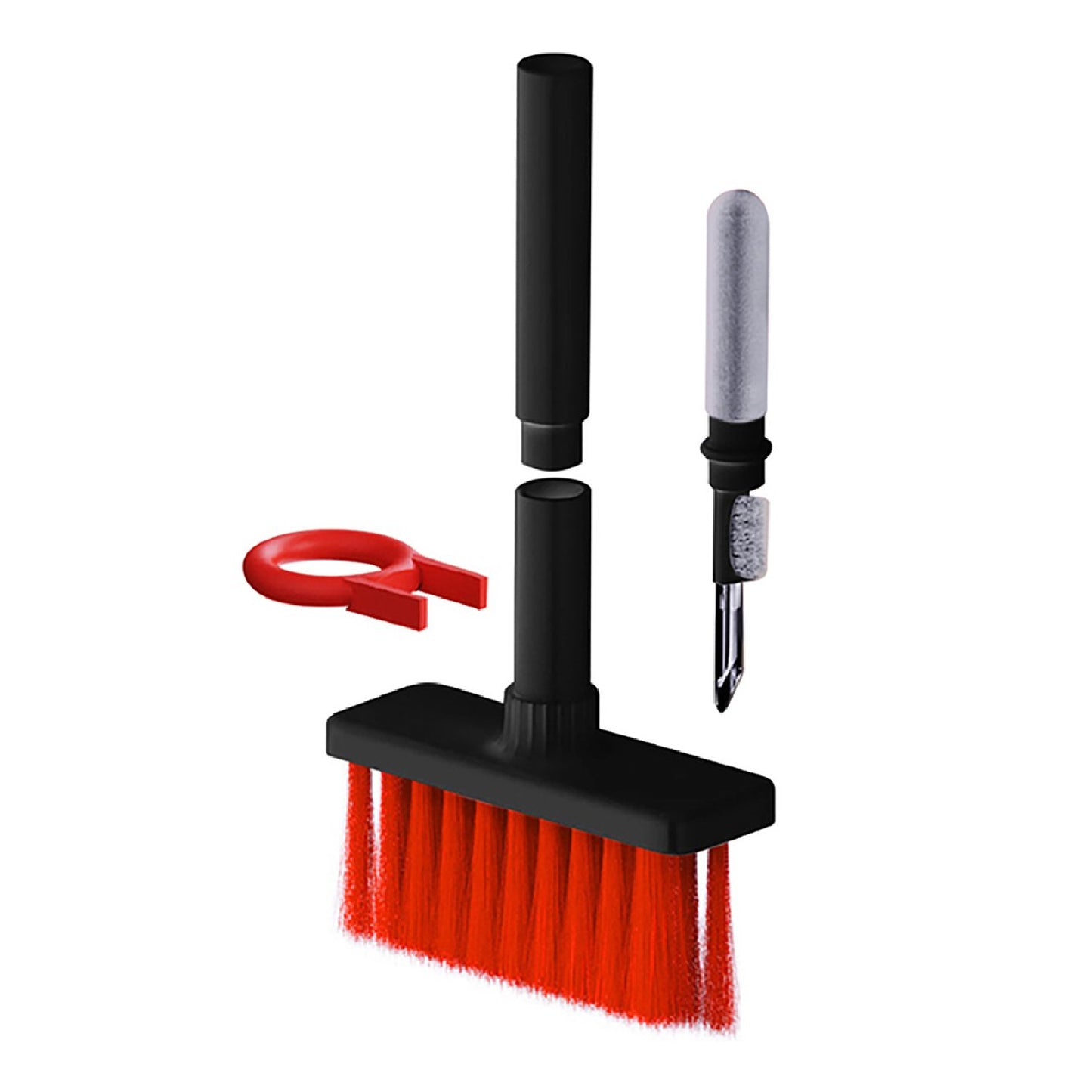 5-in-1 Multi-Function Soft Dust Cleaning Brush Kit for Computer Keyboard, Earbuds, Laptop, PC and Electronic Devices