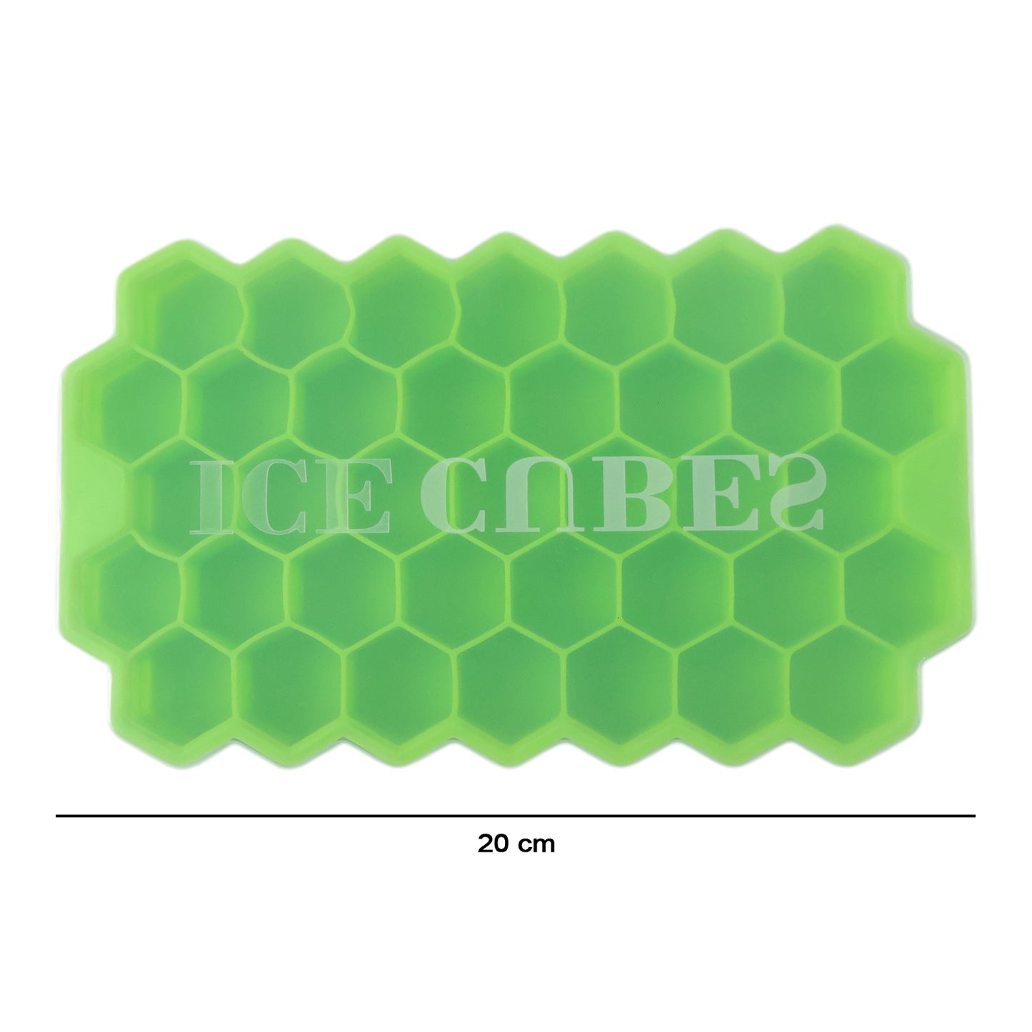 Premium Honeycomb Silicone Ice Cube Tray with Lid, Hexagon Ice Maker Mold for Freezer, Flexible Easy Release Ice Mold for Treats (1 Pc)