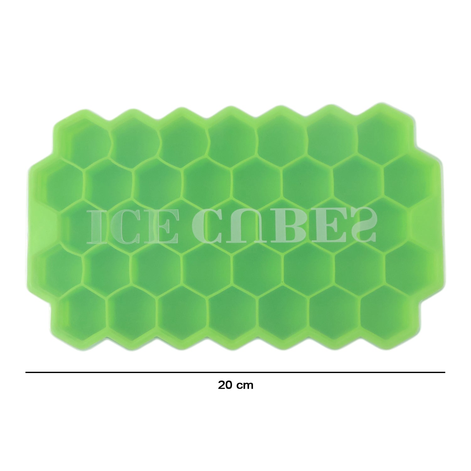 Premium Honeycomb Silicone Ice Cube Tray with Lid, Hexagon Ice Maker Mold for Freezer, Flexible Easy Release Ice Mold for Treats (1 Pc)