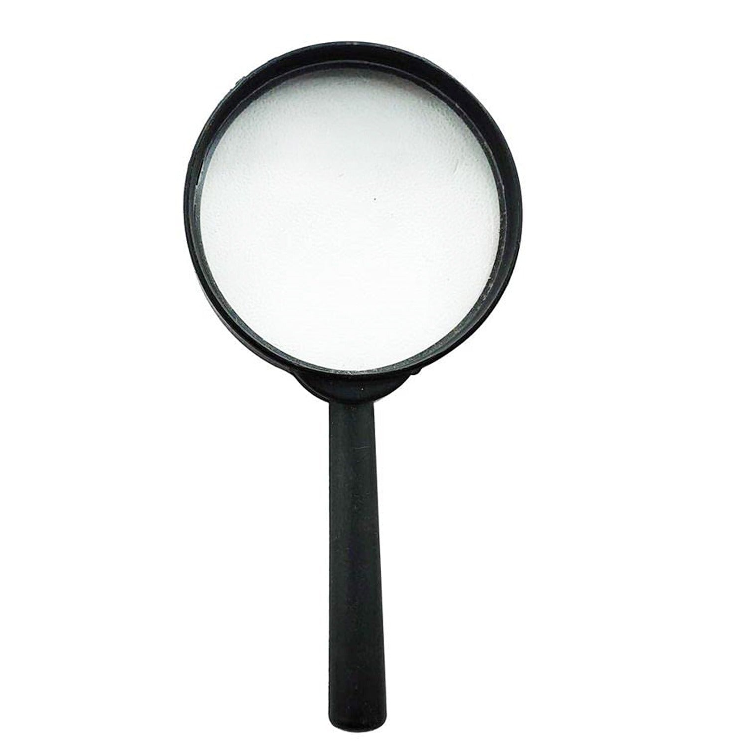 Magnifying Glass Lens Reading Aid Set – Real Glass Magnifiers with Plastic Handle, Dual Sizes 75mm &amp; 50mm (2 Pc Set)