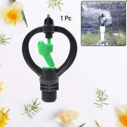 Rotating Irrigation Sprinkler Nozzle for Garden and Lawn Watering, Plastic Butterfly Spray Head for Plants, Greenhouse and Agricultural Irrigation (1 Pc)