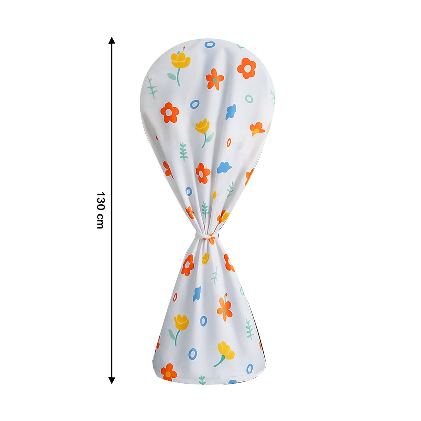 Flower-Printed Standing Fan Cover for Home and Office Use - 1 Pc, 130x26 Cm, Decorative and Protective, Ideal for Dust-Free Storage