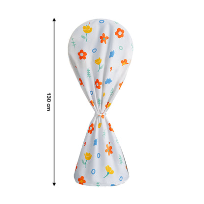 Flower-Printed Standing Fan Cover for Home and Office Use - 1 Pc, 130x26 Cm, Decorative and Protective, Ideal for Dust-Free Storage