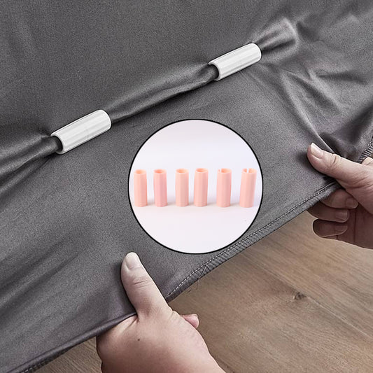 Universal Bed Sheet Holder Clip Set Anti Slip Mattress Sheet Fastener for Keeping Bed Sheets Tight Neat and Perfectly Fitted (Pack of 6)