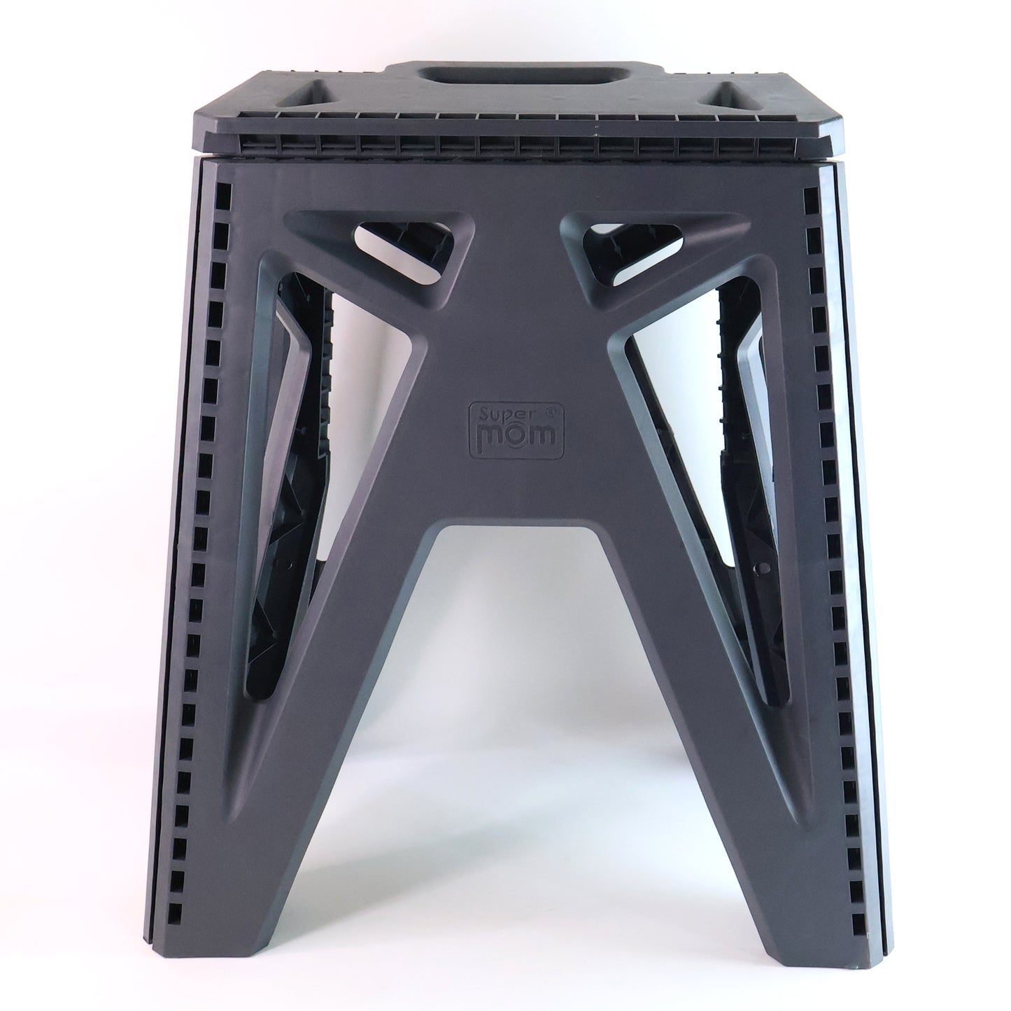 Supermom Comfort Multi Purpose Folding Stool Heavy Duty Portable Plastic Stool for Home Office Kitchen and Outdoor Use 18 Inch (1 Pc)